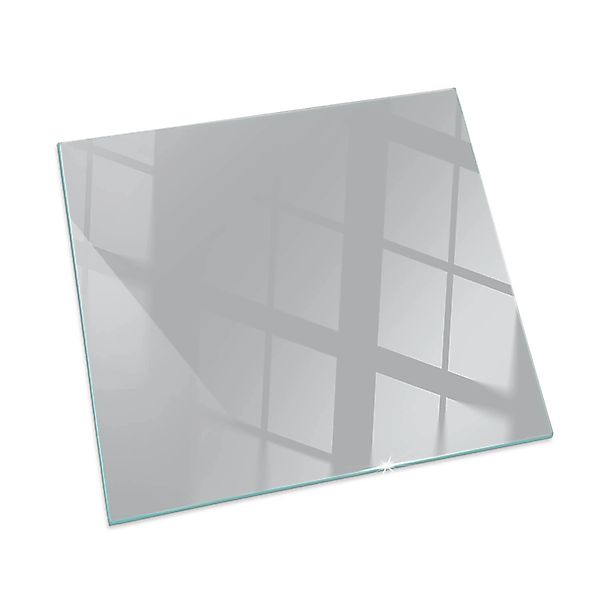 Tulup Glasplatte für Kamin Grau Kaminofen Glas Bodenplatte Quadrat 60x60 cm günstig online kaufen