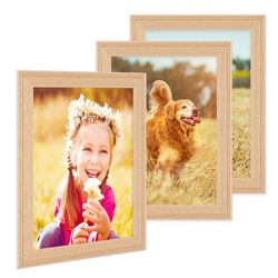 PHOTOLINI Bilderrahmen 3er Set im Landhaus-Stil günstig online kaufen