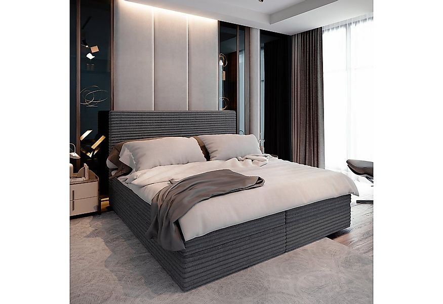 Masseno Boxbett PISA 160x200 cm mit Bonell Matratze und Topper günstig online kaufen