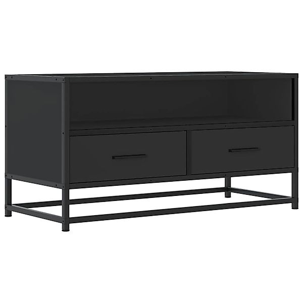 vidaXL TV-Schrank Schwarz 80x34,5x40 cm Holzwerkstoff und Metall 848809 günstig online kaufen