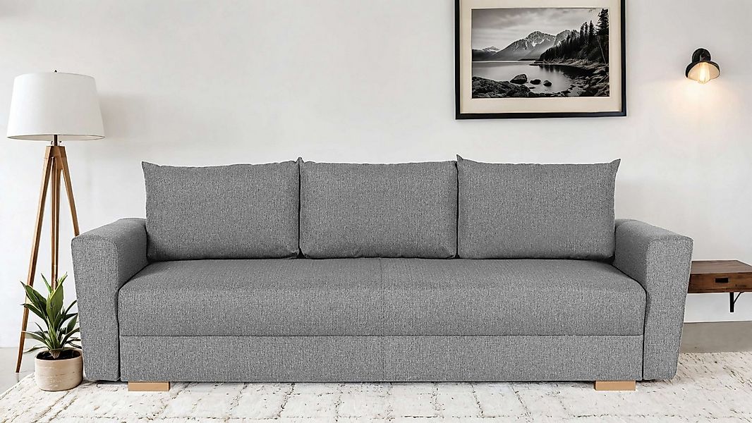 Home affaire 3-Sitzer "MAGHERA Schlafsofa mit Bettkasten, in hochwertiger V günstig online kaufen