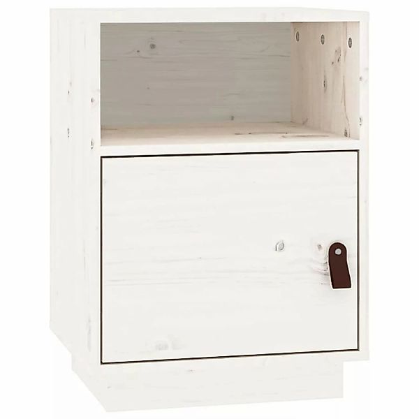 vidaXL Nachttisch Nachttisch Weiß 40x34x55 cm günstig online kaufen