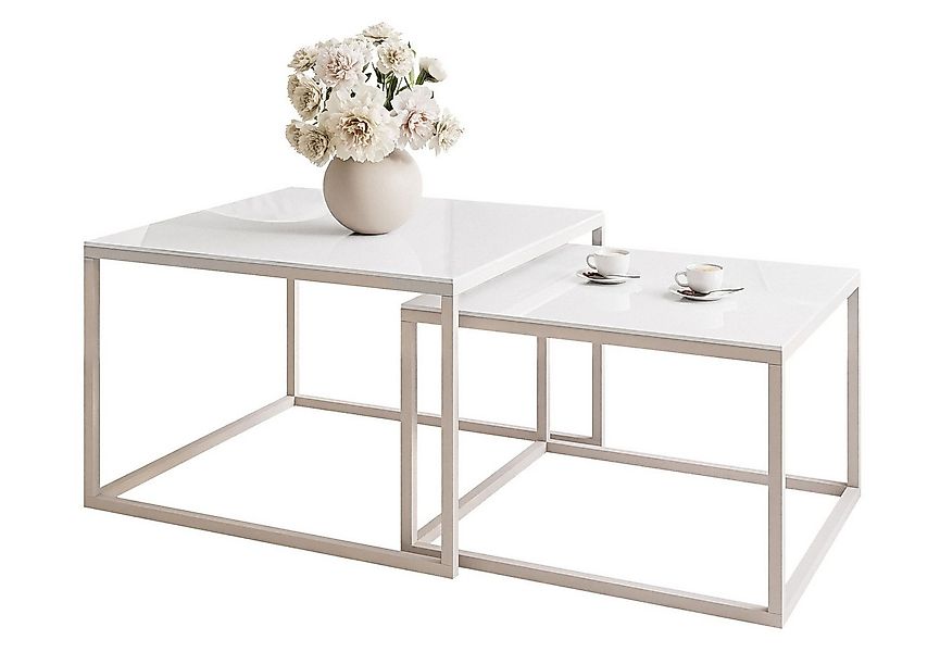 Lookway Couchtisch YOSHI GLASS KASCHMIR Stilvoll & Platzsparend Tisch (2er- günstig online kaufen