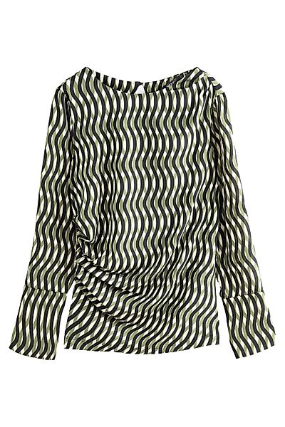 Next Langarmbluse Langärmelige Bluse mit Raffdetails günstig online kaufen