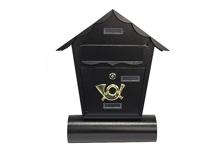 HTI-Living Briefkasten Briefkasten Amin Schwarz mit Zeitungsrolle (Stück, 1 günstig online kaufen