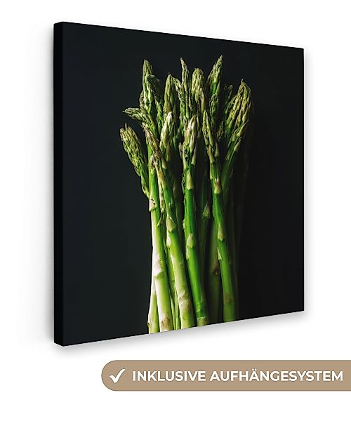 OneMillionCanvasses® Leinwandbild Spargel - hellgrün, Fotodruck günstig online kaufen