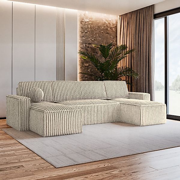 Masseno Ecksofa PESANO mit Schlaffunktion U-Form, günstig online kaufen