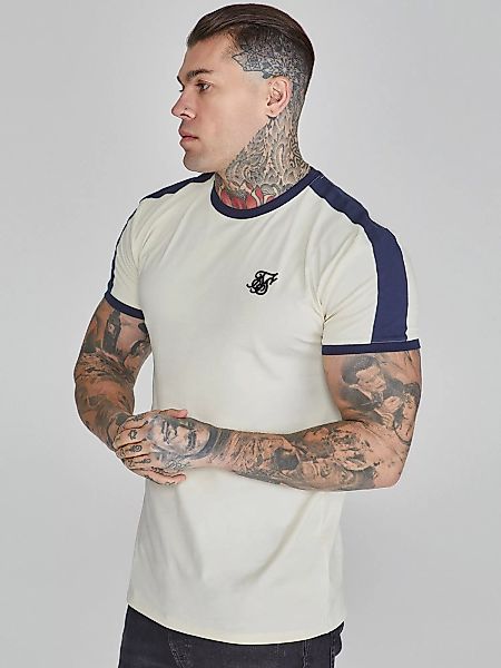 Siksilk T-Shirt SikSilk Herren Ecru Ringer günstig online kaufen