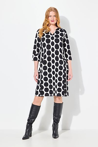 Ulla Popken Midikleid Punto-Kleid Punkte A-Linie günstig online kaufen