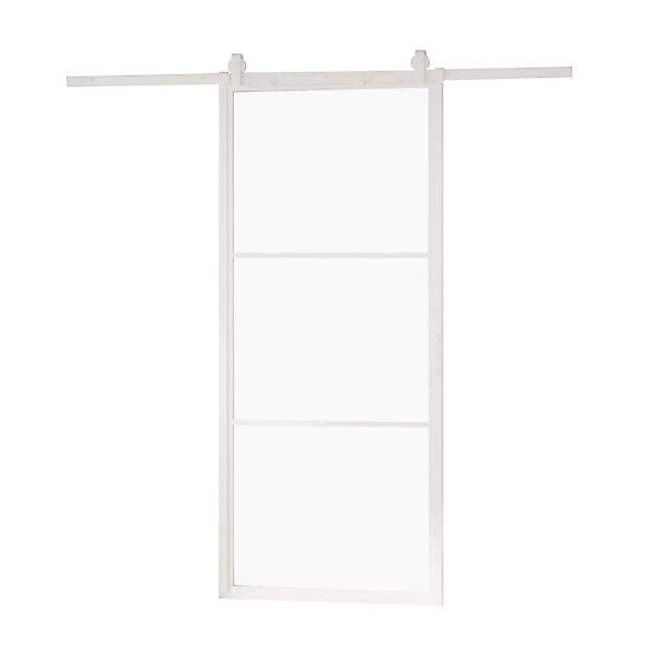 inova Loft Glasschiebetür 900 x 2150 mm 3 Felder Komplettset aus Stahl in W günstig online kaufen