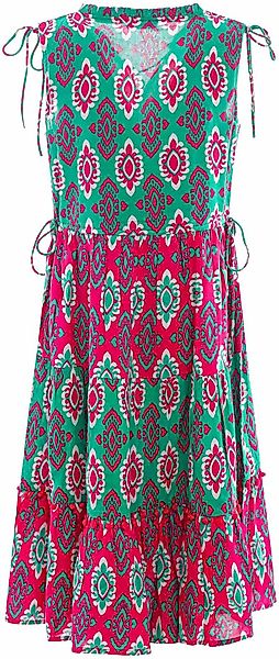 Zwillingsherz Druckkleid mit Bindebändern günstig online kaufen