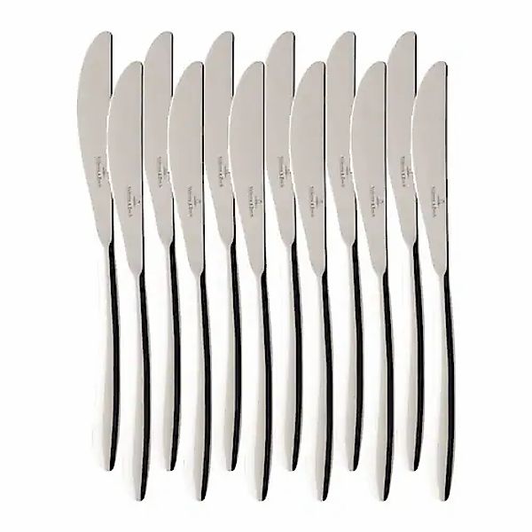 Villeroy & Boch Tafelmesser »Tafelmesser SoftWave 23,7 cm 12er Set silber« günstig online kaufen