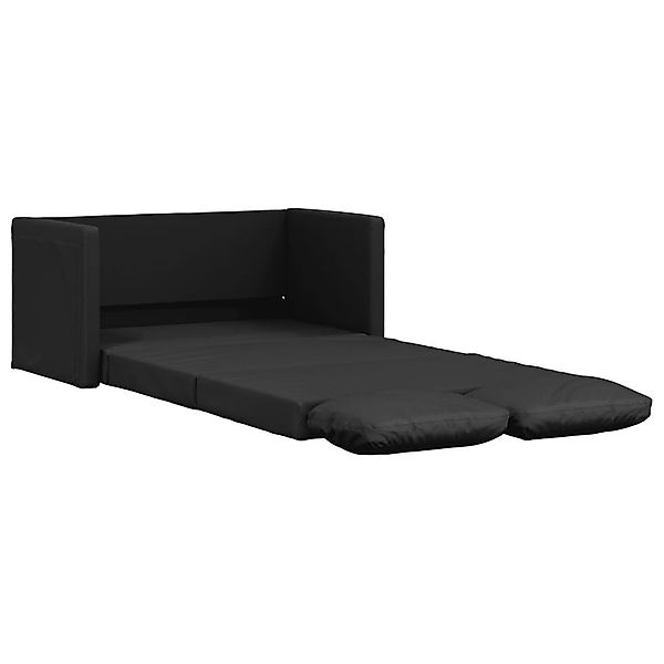 vidaXL Sofa Bodensofa mit Schlaffunktion Schwarz günstig online kaufen