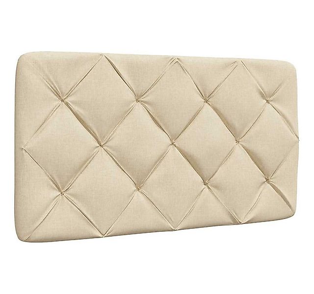 vidaXL Bett Kopfteil-Kissen Creme 80 cm Stoff (1-tlg) günstig online kaufen