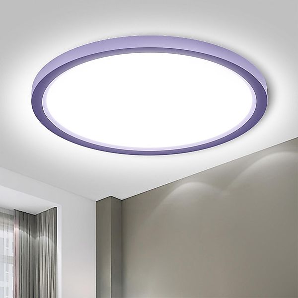 LQWELL LED Deckenleuchte Rund Flach LED günstig online kaufen