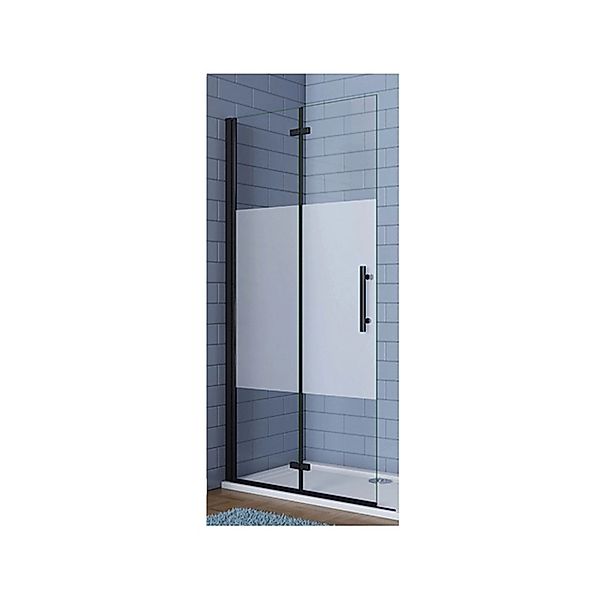 Duschparadies Walk-In Duschwand 90 x 195cm 6mm Nano Glas Duschtür Falttür D günstig online kaufen