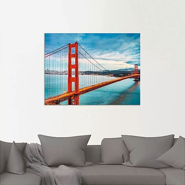 Artland Wandbild »Golden Gate Bridge«, Brücken, (1 St.), als Alubild, Outdo günstig online kaufen