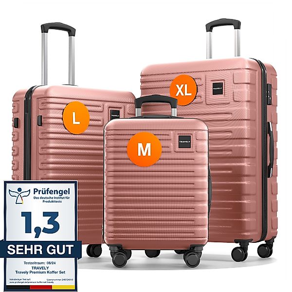Travely Handgepäck-Trolley Polycarbonat Koffer - Reisekoffer, günstig online kaufen