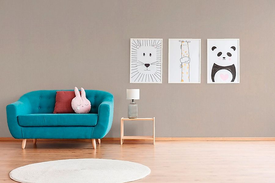 Marburg Vliestapete »Beige«, uni, moderne Tapete für Wohnzimmer Schlafzimme günstig online kaufen