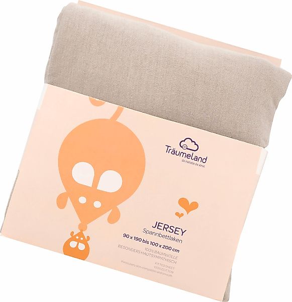 Träumeland Bettlaken "kuschelweiches Spannbetttuch Jersey" aus 100% kuschel günstig online kaufen