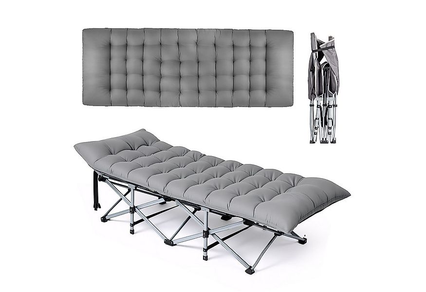 VINGLI Feldbett klappbar mit Matratze – Campingbett aus 600D Oxford Klappli günstig online kaufen