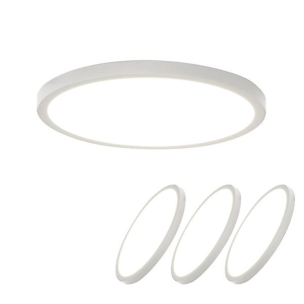 Nettlife LED Panel Deckenleuchte Schwarz Rund günstig online kaufen