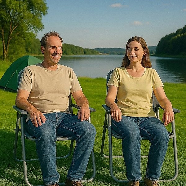 BruKa Campingstuhl 2er Set SUNNY SEAT günstig online kaufen