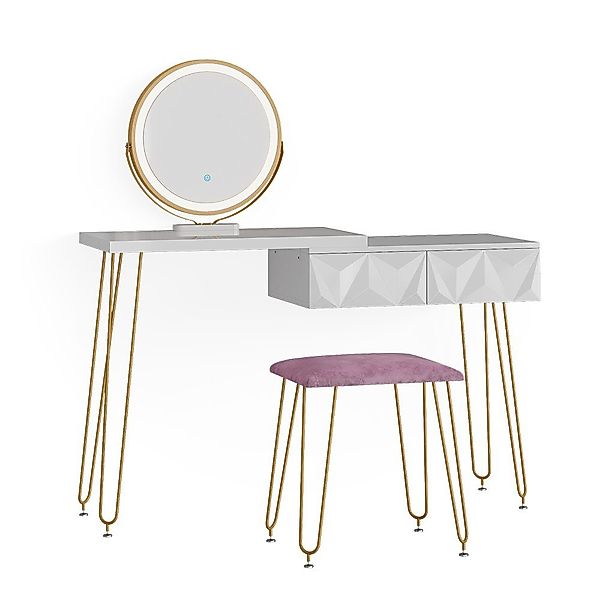 Vicco Schminktisch Bella, Weiß, 120 cm günstig online kaufen