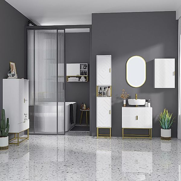 Kleankin Badezimmerschrank unter Waschbecken - Unterschrank für das Badezim günstig online kaufen