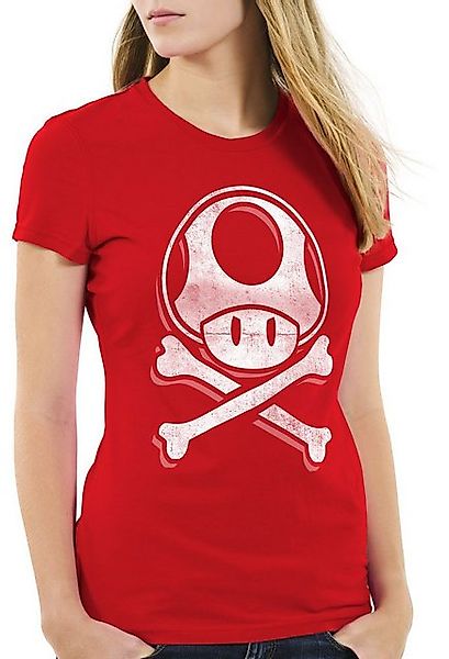 style3 T-Shirt Toadskull mario totenkopf videospiel konsole super world swi günstig online kaufen