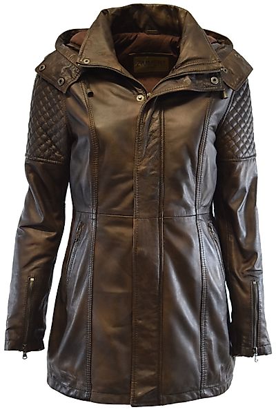 Zimmert Leather Lederjacke Marta washed, Mocca, günstig online kaufen