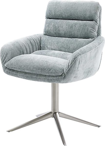 DELIFE Polsterstuhl Abelia-Flex, mit Armlehnen Fußkreuz günstig online kaufen