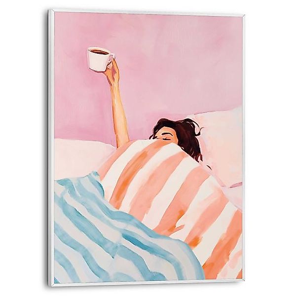 Wandbild COFFEE PLEASE Slim Frame White ca. 30x40 cm SMF96758 günstig online kaufen
