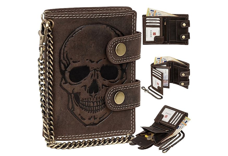 EAAKIE Geldbörse Leder Geldbörse Herren RFID Portemonnaie Echtleder Geldbör günstig online kaufen