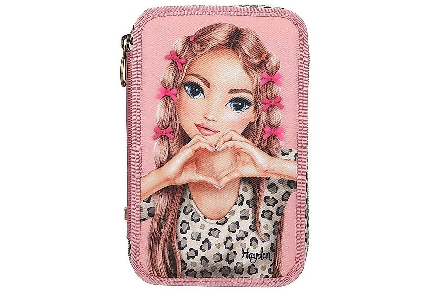Depesche Geldbörse Depesche 3-Fach Federtasche LEOHEART pink günstig online kaufen