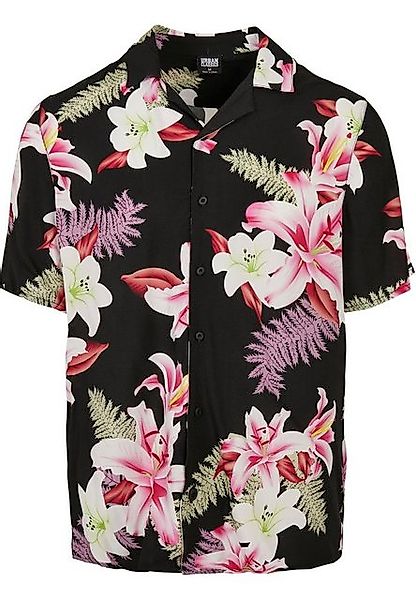 URBAN CLASSICS Kurzarmhemd Urban Classics Herren Viscose AOP Resort Shirt ( günstig online kaufen