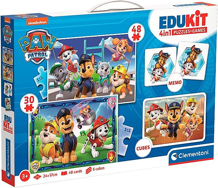 Clementoni® Puzzle Edukit, 4n1, Paw Patrol, 78 Puzzleteile, Made in Europe günstig online kaufen