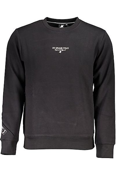 U.S. GRAND POLO Sweatshirt Herren Sweatshirt Schwarz - Gefüttert, Rundhals günstig online kaufen