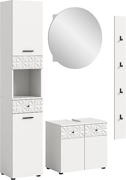 INOSIGN Badezimmer-Set »VICENZA, TOPSELLER!, Breite 141cm, 4-teilig, mit Or günstig online kaufen