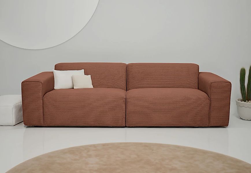 INOSIGN 3-Sitzer "Koa, 228 cm, Modulsofa in Cord, Chenille, Struktur, Webst günstig online kaufen