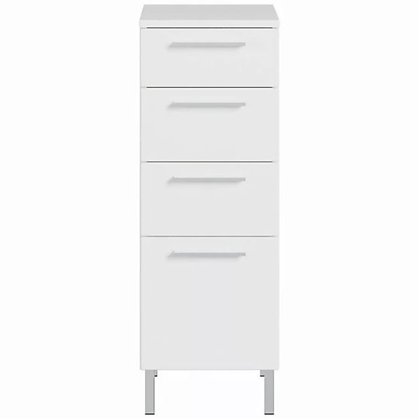 Lomadox Badezimmer Unterschrank AMASYA-01 in weiß, B/H/T: ca. 30/86/35 cm günstig online kaufen