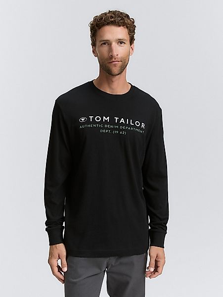 TOM TAILOR Langarmshirt Langarmshirt mit Logo-Print günstig online kaufen