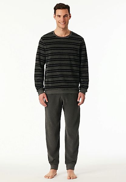 Schiesser Schlafanzug "Casual Nightwear" 2 tlg. Rundhalsausschnitt, Bindeba günstig online kaufen