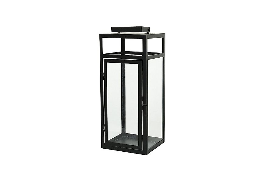 Kerzenlaterne Laterne Cessa, B 14 cm, H 34 cm, Schwarz, Eisen, Glas, mit Tr günstig online kaufen