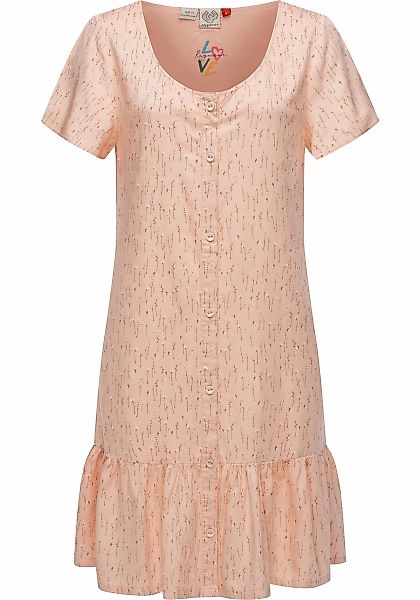 Ragwear Druckkleid "Fialina" Ohne Taschen luftiges Sommerkleid mit süßem Bl günstig online kaufen