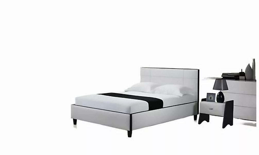 JVmoebel Bett Leder Betten Design Bett Doppel Ehe Modernes Hotel Gestell Lu günstig online kaufen