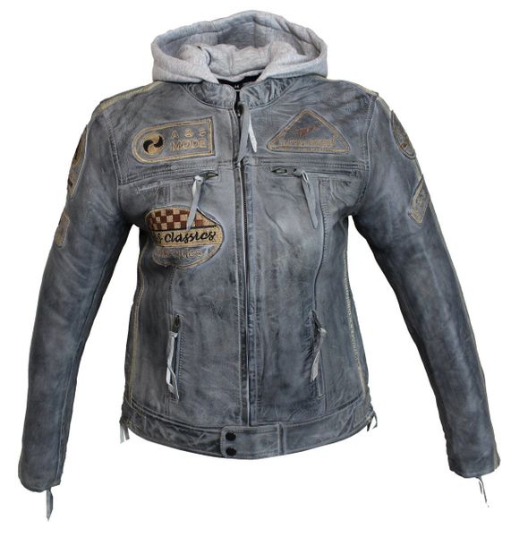 Alpha Speeds Bikerjacke Damen Leder Jacke günstig online kaufen