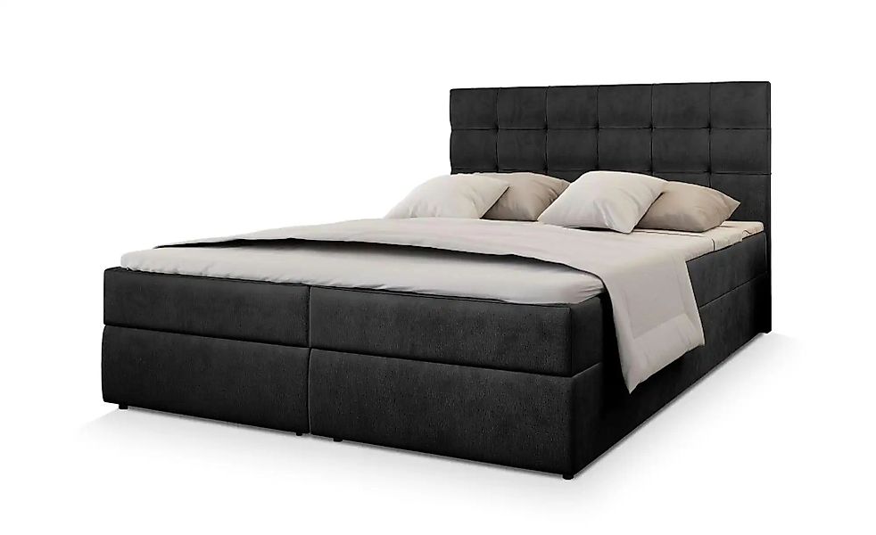 MASSENO Boxbett mit Bettkasten Glos ¦ schwarz ¦ Maße (cm): B: 140 H: 98 Bet günstig online kaufen