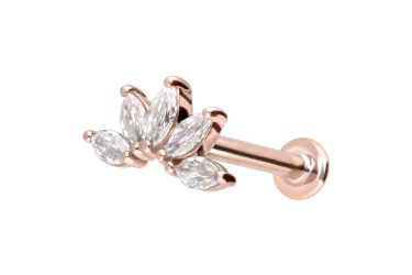 PIERCINGLINE Piercing-Set 14 Karat Gold Labret günstig online kaufen