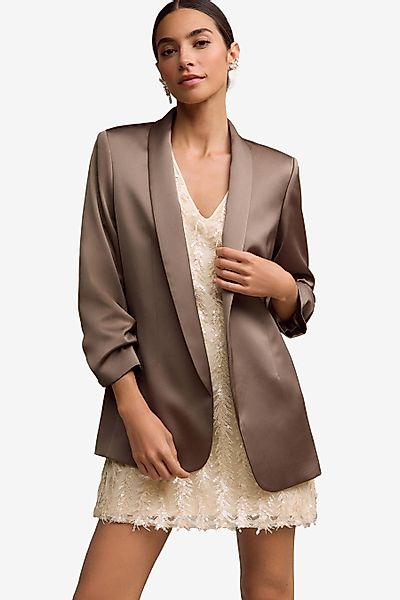 Next Jackenblazer Satinblazer mit gerafften Ärmeln günstig online kaufen